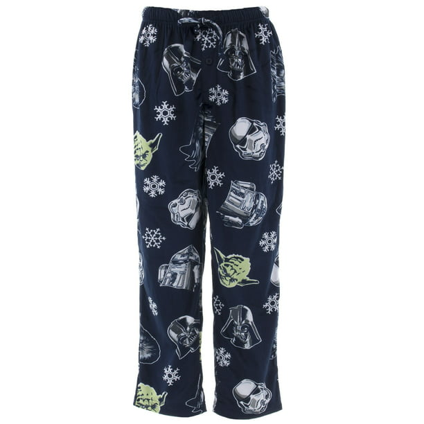 Mens Star Wars Pyjamas Lounge Pants Character Cuffed Leg Disney Cotton Pyjama